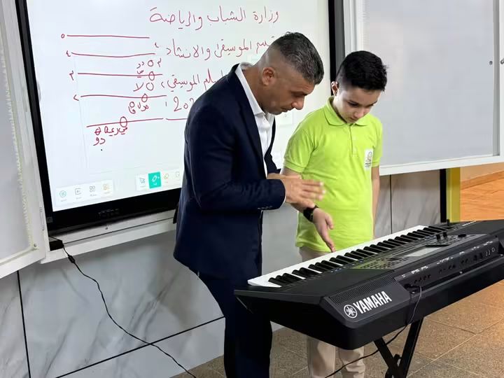 دائرة ثقافة وفنون الشباب في وزارة الشباب تقيم ورشةً عن تعليم السلم الموسيقي