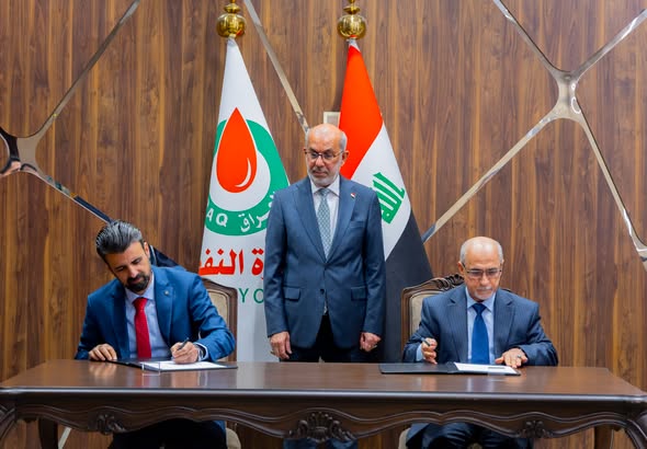  Ministry Of Oil Sponsors The Signing Of A Contract Between The Oil Exploration Company And The "Kar" Company To Carry Out The Seismic Survey In The "Sasan And Alan" Fields