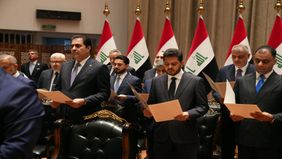 نواب رئيس الوزراء والوزراء الجدد يؤدون اليمين الدستورية 